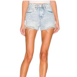 NWT BLANK‎ NYC REEVE HIGH RISE SHORT minimal distress MED STONE WASH FADE SZ 27